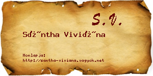 Sántha Viviána névjegykártya
